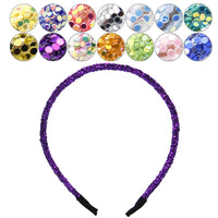 Chunky Glitter Drill Pipe Headband