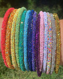 Chunky Glitter Drill Pipe Headband