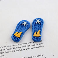 Blue Beach Flip Flops