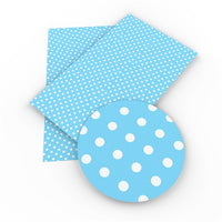 Polka Dot on Blue